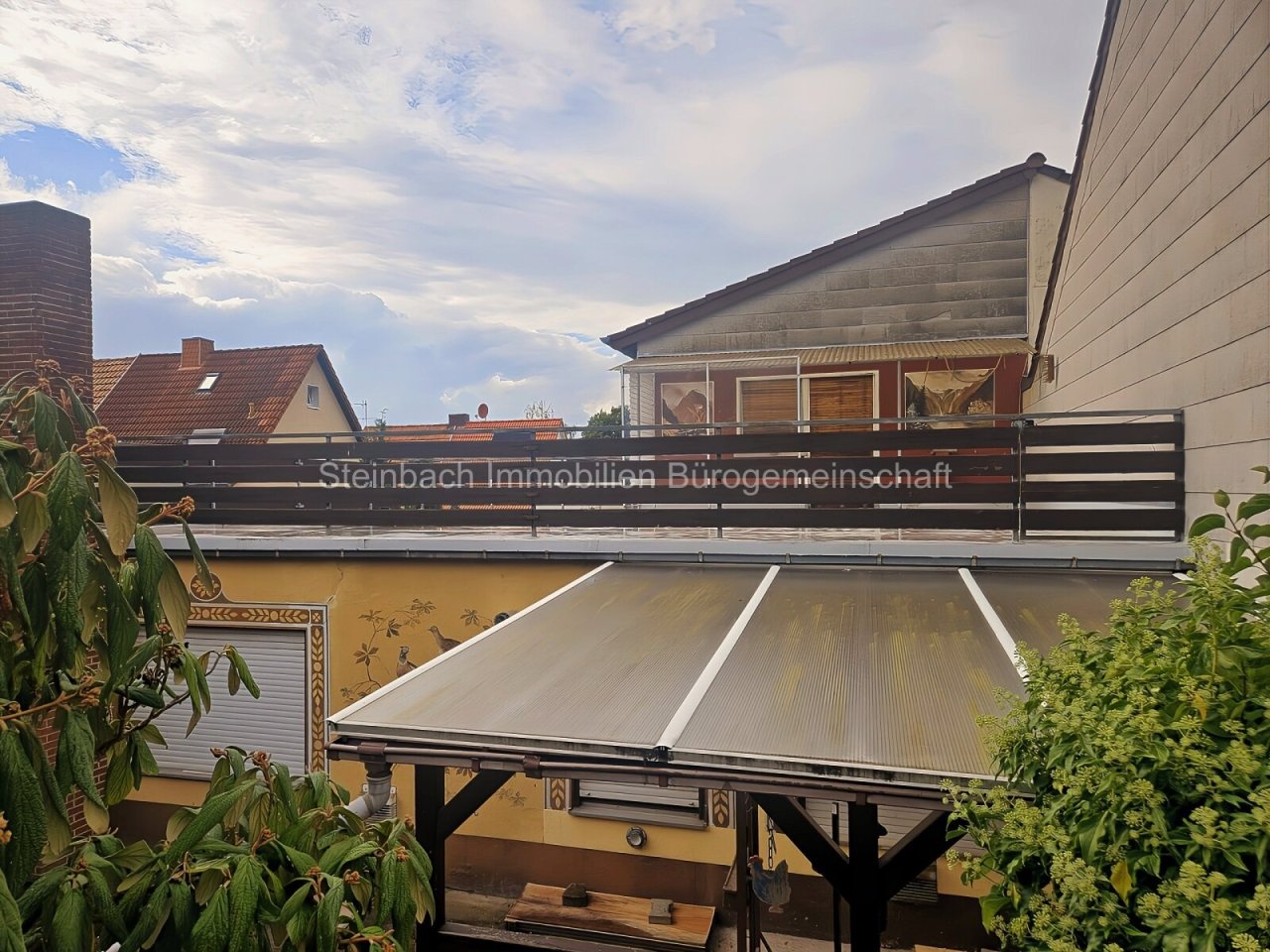 Dachterrasse Sicht vom Garten